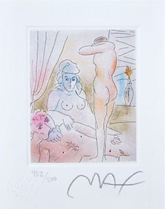 Homage to Picasso Vol. I #III, Ltd Ed (Mini 5" x 4"), Peter Max - SIGNED