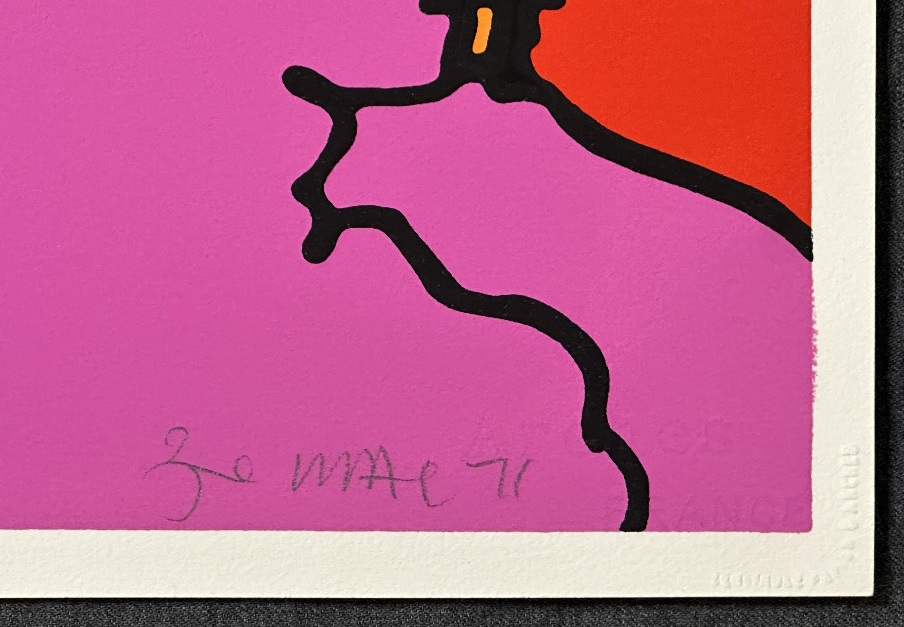 Name des Künstlers: Peter Max
Haus in den Wolken 
Jahr: 1971
Medium Typ: Siebdruck, auf Arches-Papier
Größe-Breite  Größe-Höhe: 22