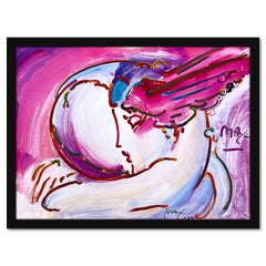 "I Love World" Framed Hand Signed Offset Lithograph