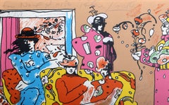 If Series: Flower Garden, Framed Pop Art Screenprint by Peter Max