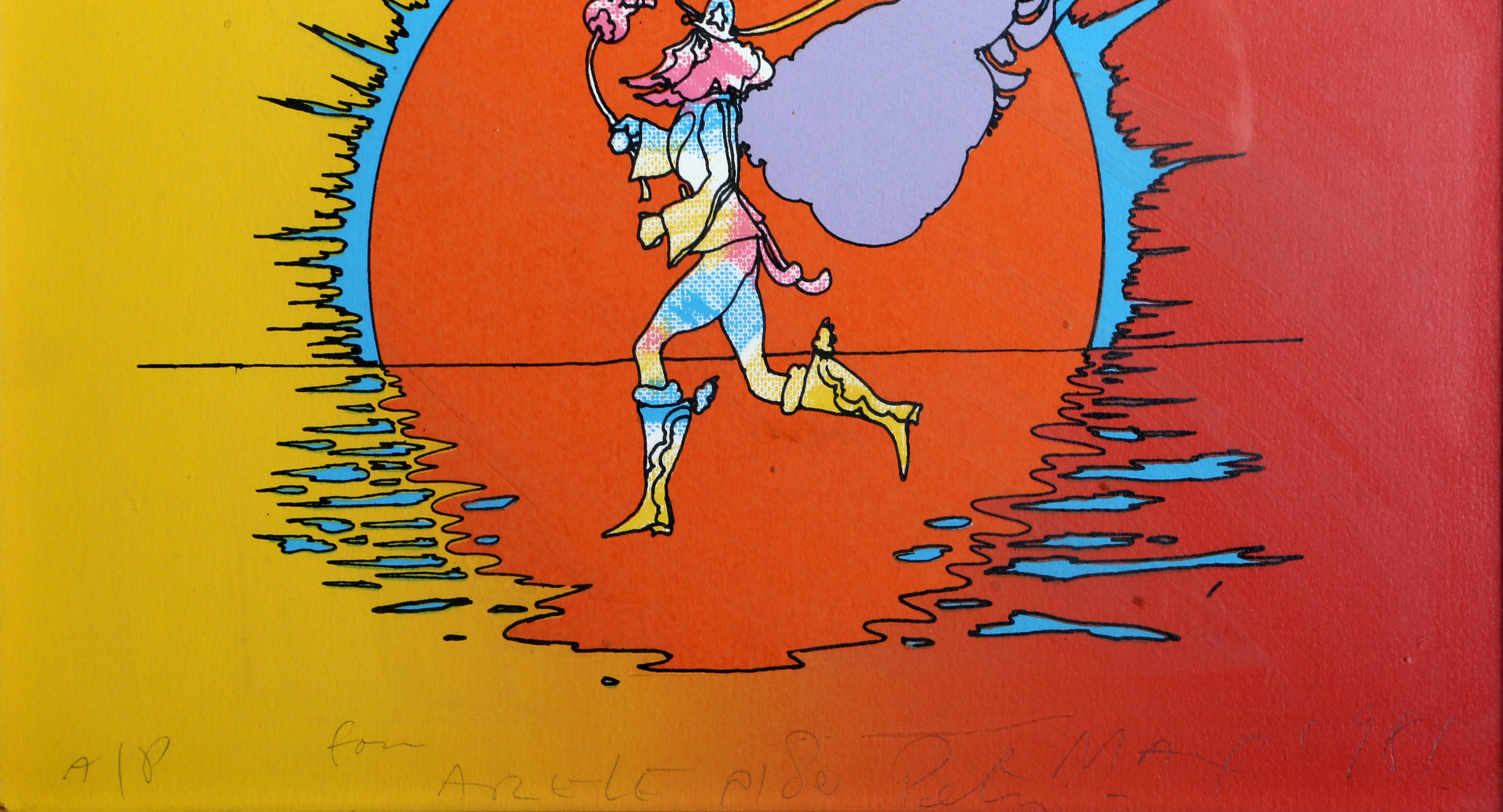 If Series: Runner, Psychedelic Art Screenprint by Peter Max For Sale 1