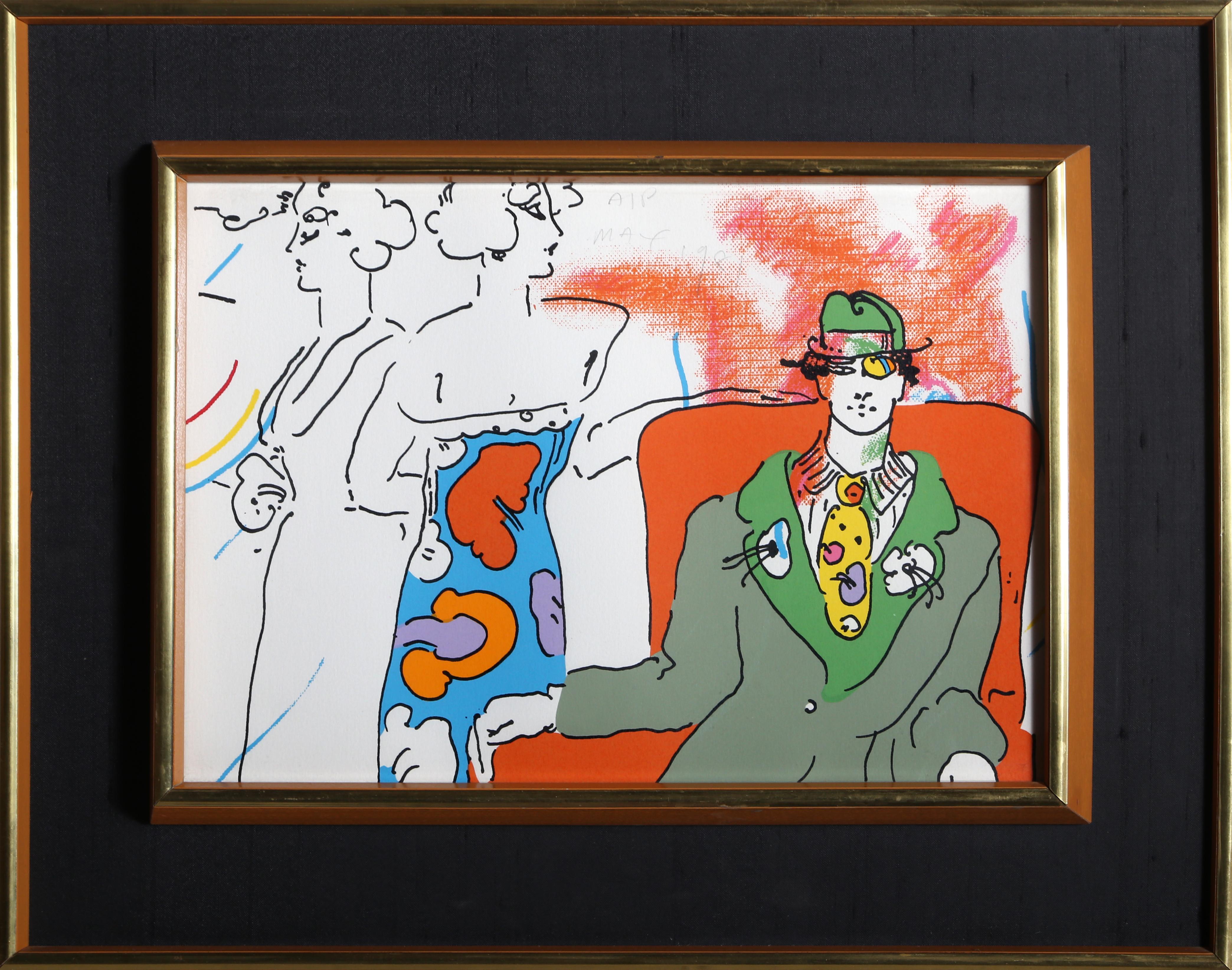 Peter Max - If Series: Space Place For Sale at 1stDibs | 35x56 picture  frame, peter max space