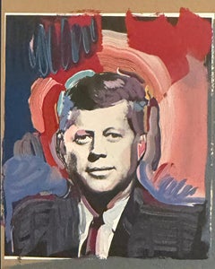JFK, Kennedy Portraits, Pop Art Lithograph by Peter Max