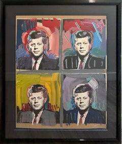 JFK, Psychedelic Art Lithograph by Peter Max