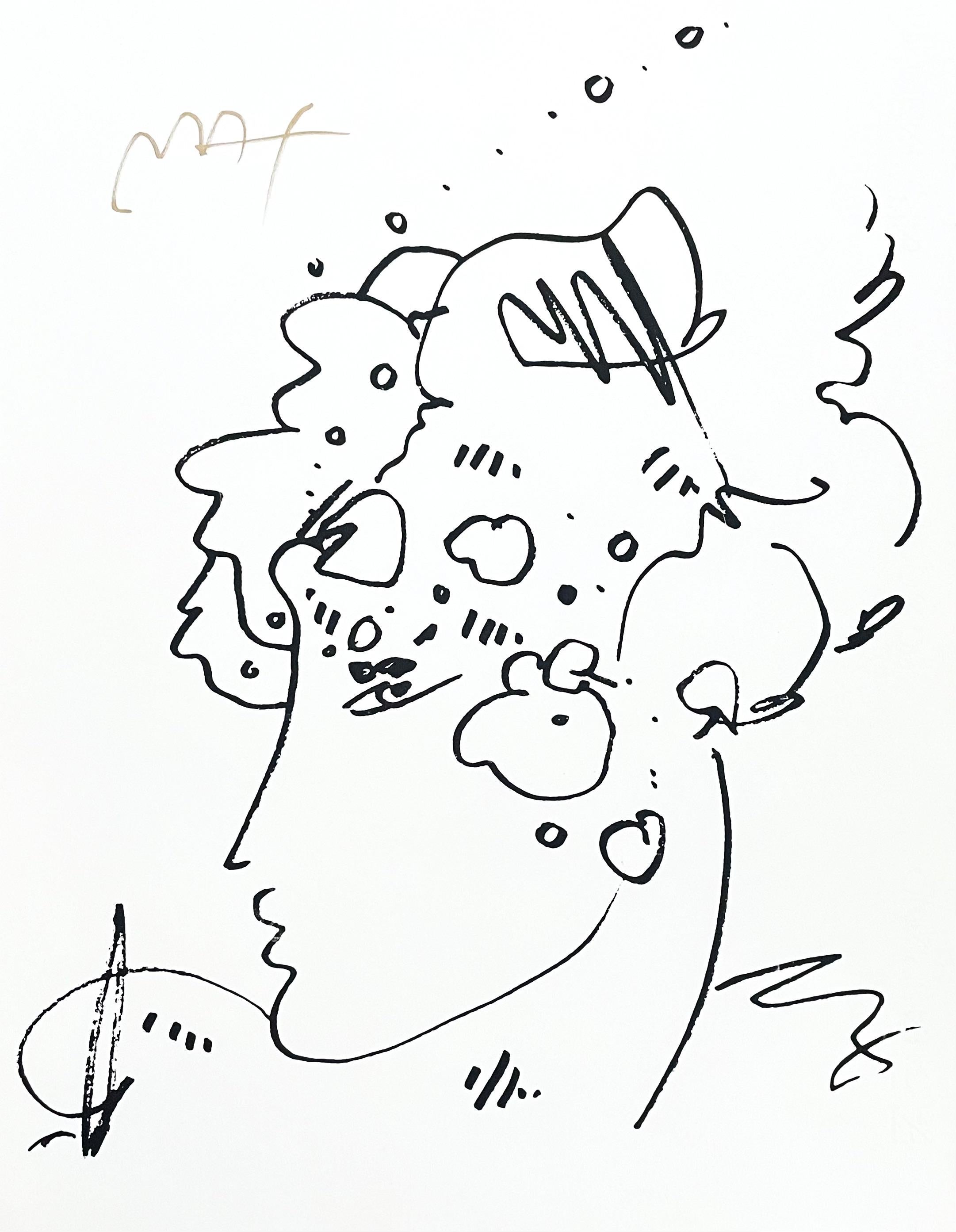 Artist: Peter Max (1937)
Title: Lady Profile
Year: circa 1998
Medium: Silkscreen on archival paper
Size: 19.75 x 15.25 inches
Condition: Excellent
Inscription: Signed in permanent marker

PETER MAX (1937- ) Peter Max has achieved huge success and