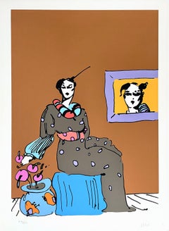 Dama con Cuadro, Peter Max