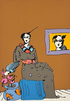 Signora con ritratto