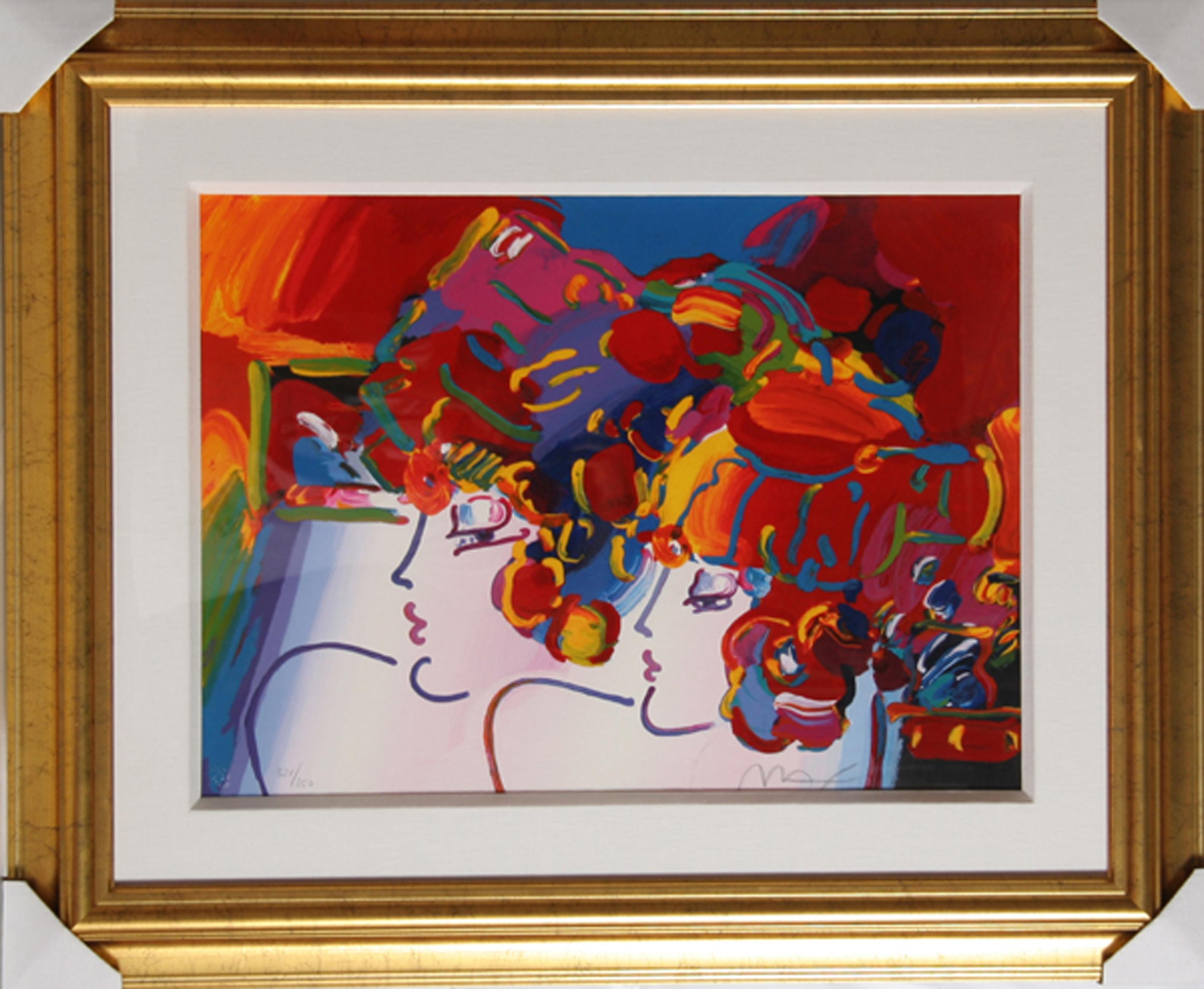 Peter Max, German/American (1937 - ) - Les Mondrian Ladies, Year:  circa 1992, Medium:  Screenprint, signed and numbered in pencil, Edition:  324/350, Size:  19 in. x 26 in. (48.26 cm x 66.04 cm), Frame Size:  29 x 39 inches