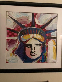 Libertad 2000 III - Litografía de edición limitada de Peter Max