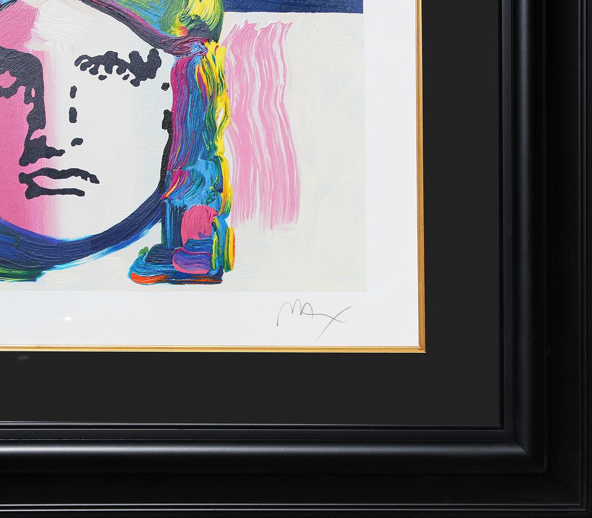 “Liberty Head” Colorful Pop Culture Abstract Serigraph Edition 204/350 - Pop Art Print by Peter Max