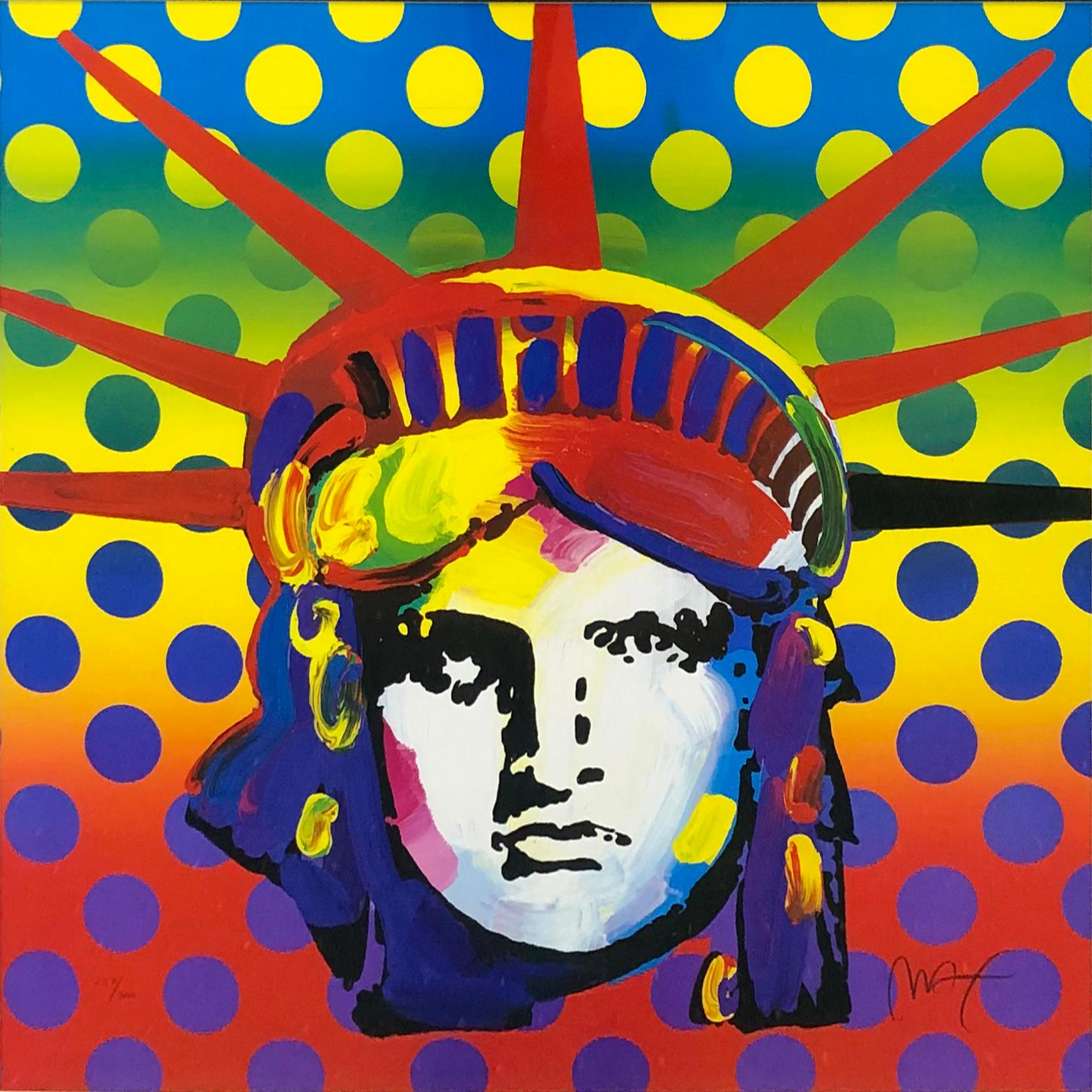 LIBERTY HEAD - Print by Peter Max