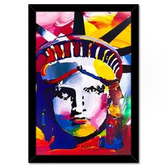 "Cabeza de Libertad" Litografía offset enmarcada y firmada a mano