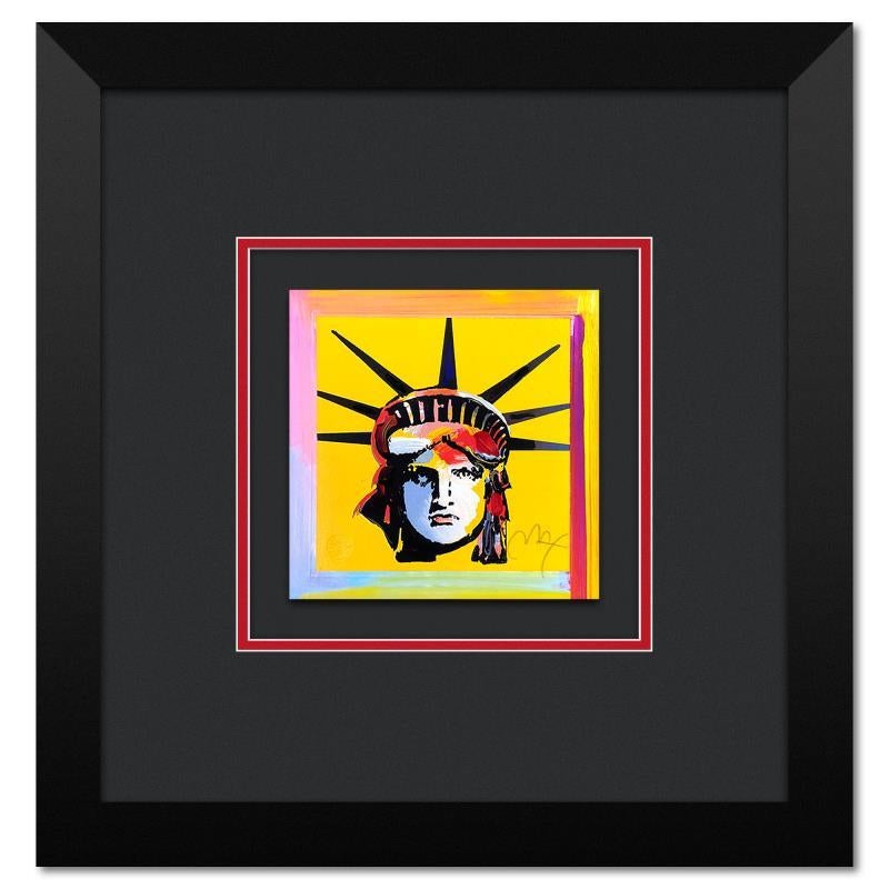 Print Peter Max - Lithographie « Liberty Head » encadrée en édition limitée