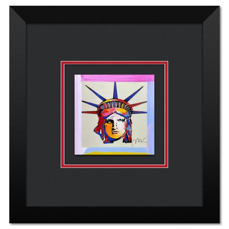 Peter Max Print - "Liberty Head" Framed Limited Edition Lithograph