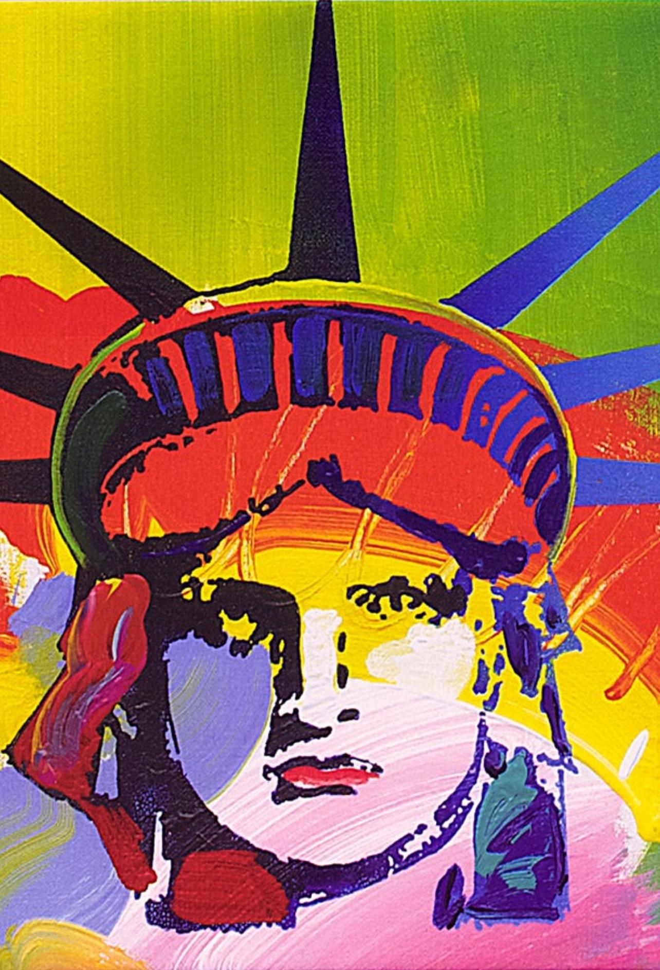 Liberty-Kopf auf Mischungen, Peter Max im Angebot 2