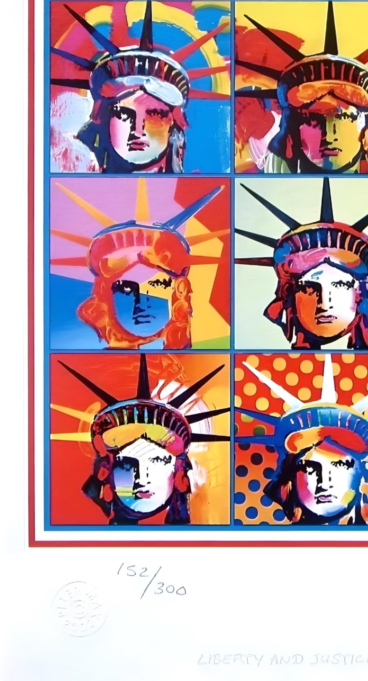 Liberty & Justice for All, Peter Max For Sale 5