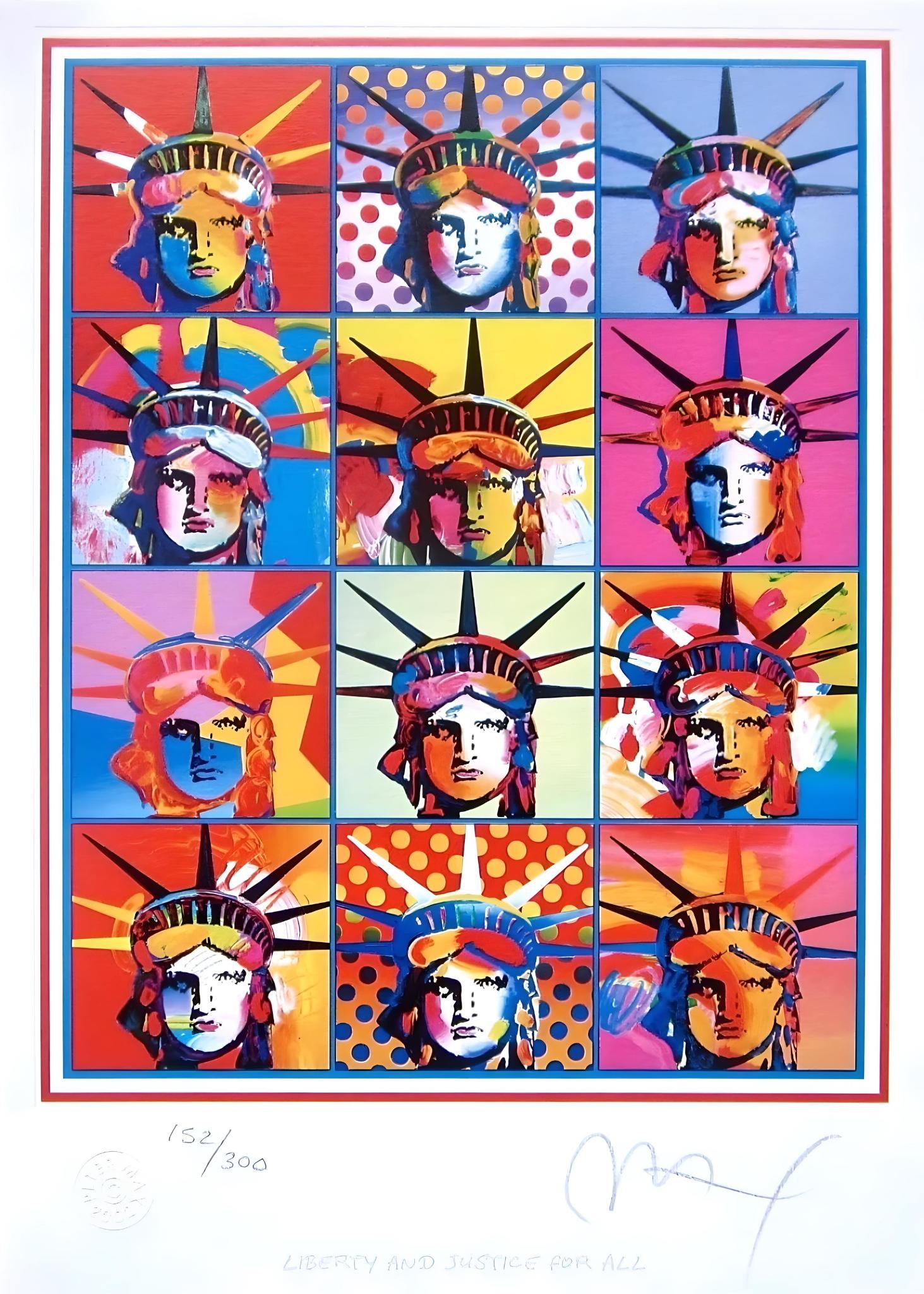 Liberty & Justice for All, Peter Max For Sale 7