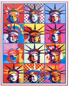 Vintage Liberty & Justice for All, Peter Max