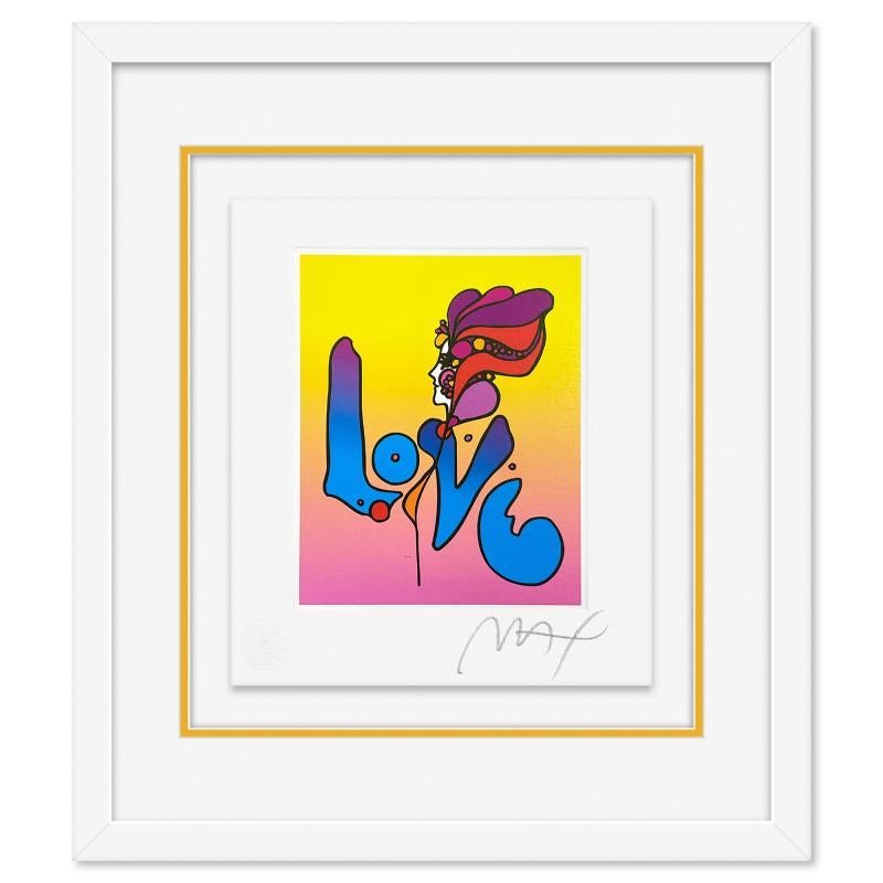 Peter Max Print -  "Love" Framed Limited Edition Lithograph