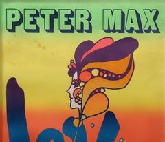 Love, Pop Art Poster mounted to linen by Peter Max