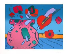 Flores de Marilyn 1 - Serigrafía de edición limitada de Peter Max