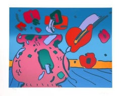 Retro Marilyn's Flowers 1 - Limited Edition Serigraph by Peter Max