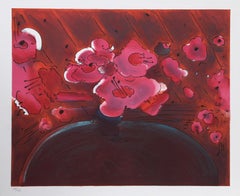 Lithographie „Marilyn's Flowers II“ von Peter Max