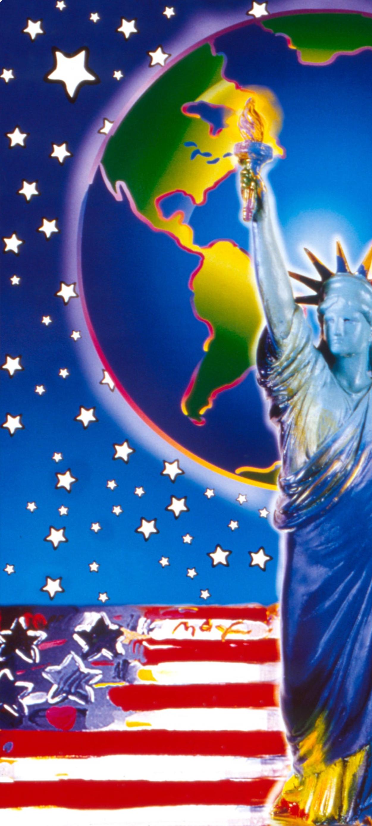 Max, 9-11, Peace on Earth, signé à la main, édition officielle, Peter Max (d'après) en vente 2