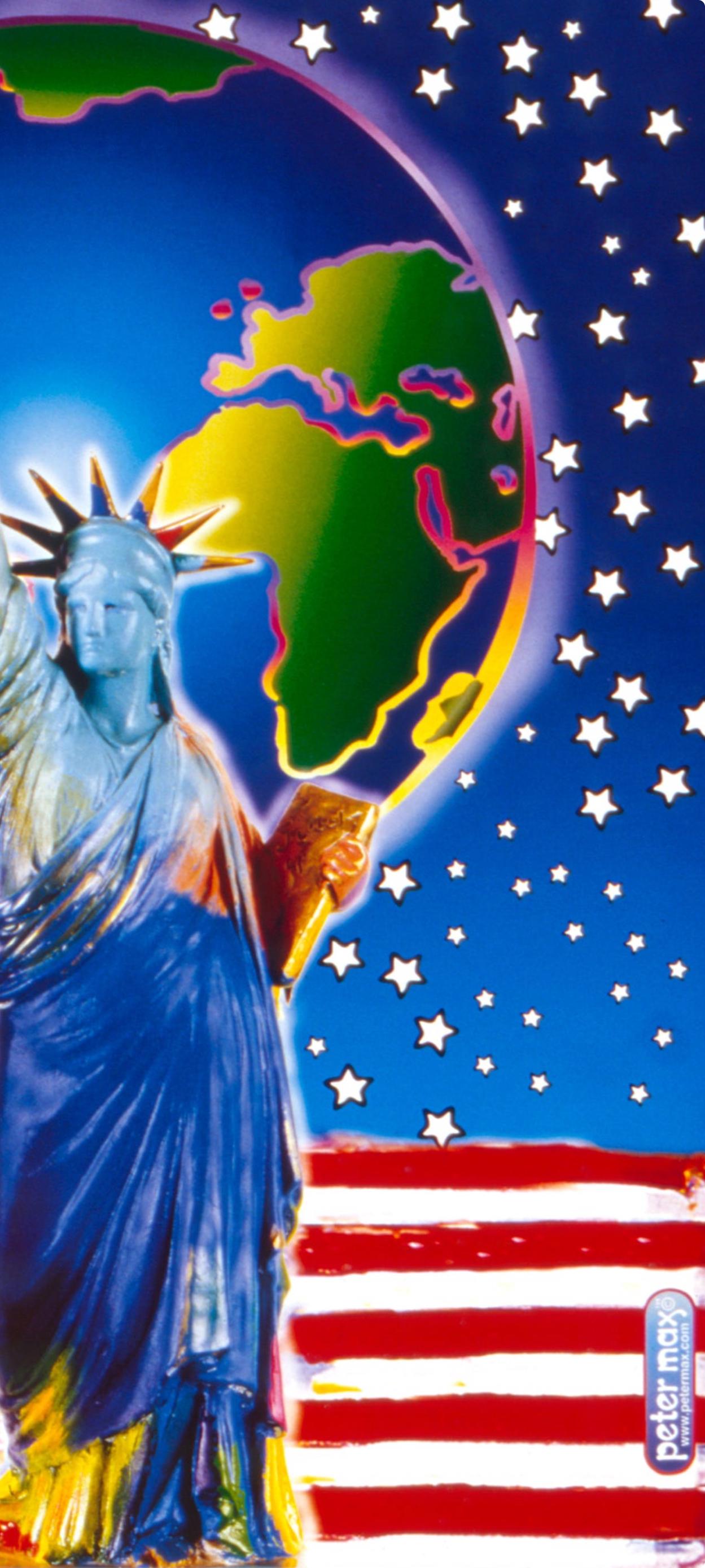 Max, 9-11, Peace on Earth, signé à la main, édition officielle, Peter Max (d'après) en vente 3