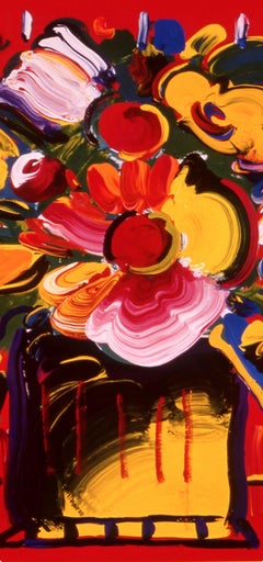 Max, Abstract Flowers, Hand Signed, Official Edition, Peter Max (after)