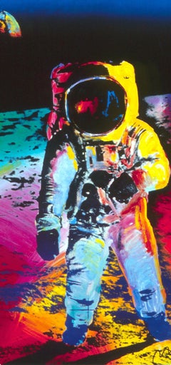 Max, Apollo 11-Walking On The Moon, signé à la main, Peter Max (d'après)