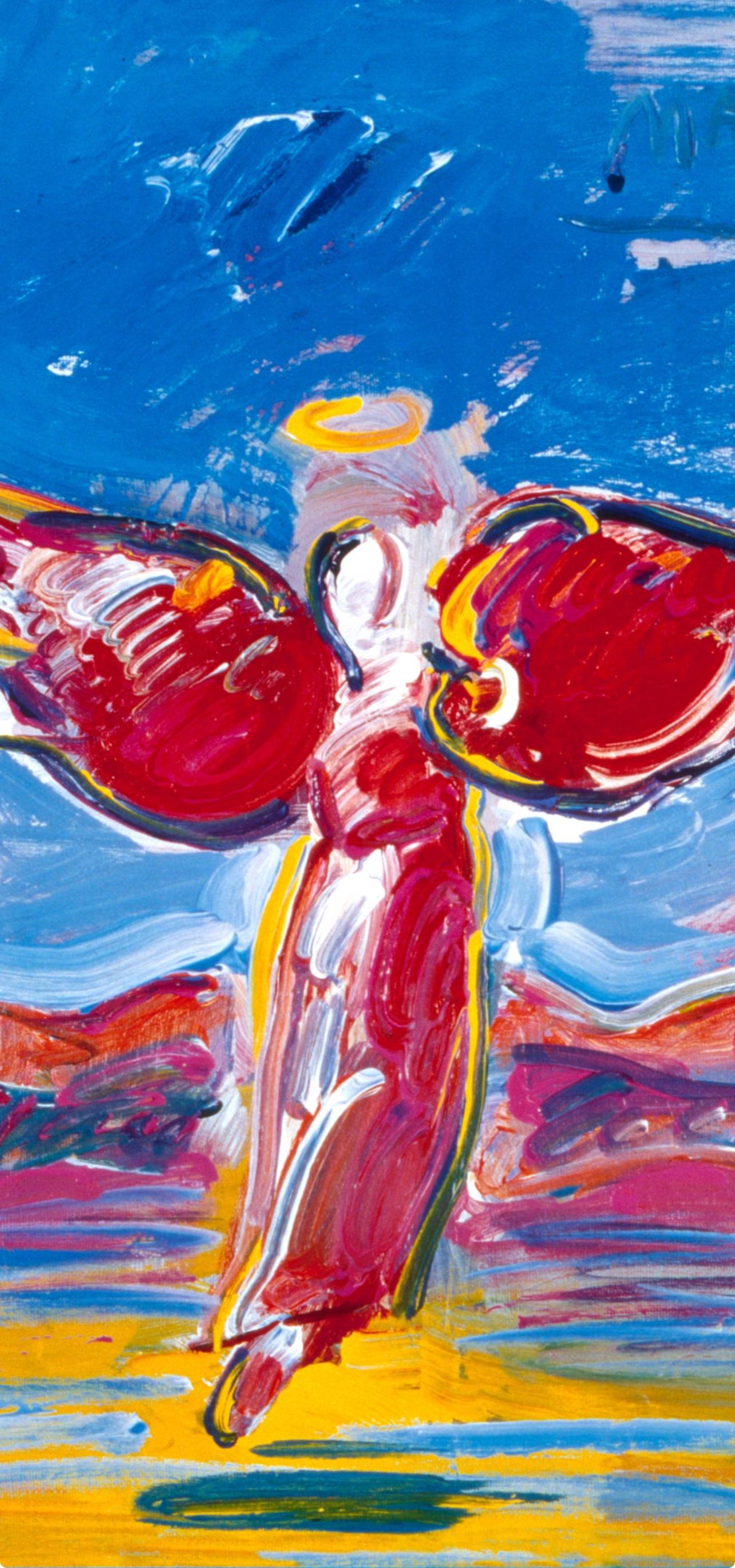 Max, Ascending Angel, Hand Signed, Official Edition, Peter Max (after) For Sale 1