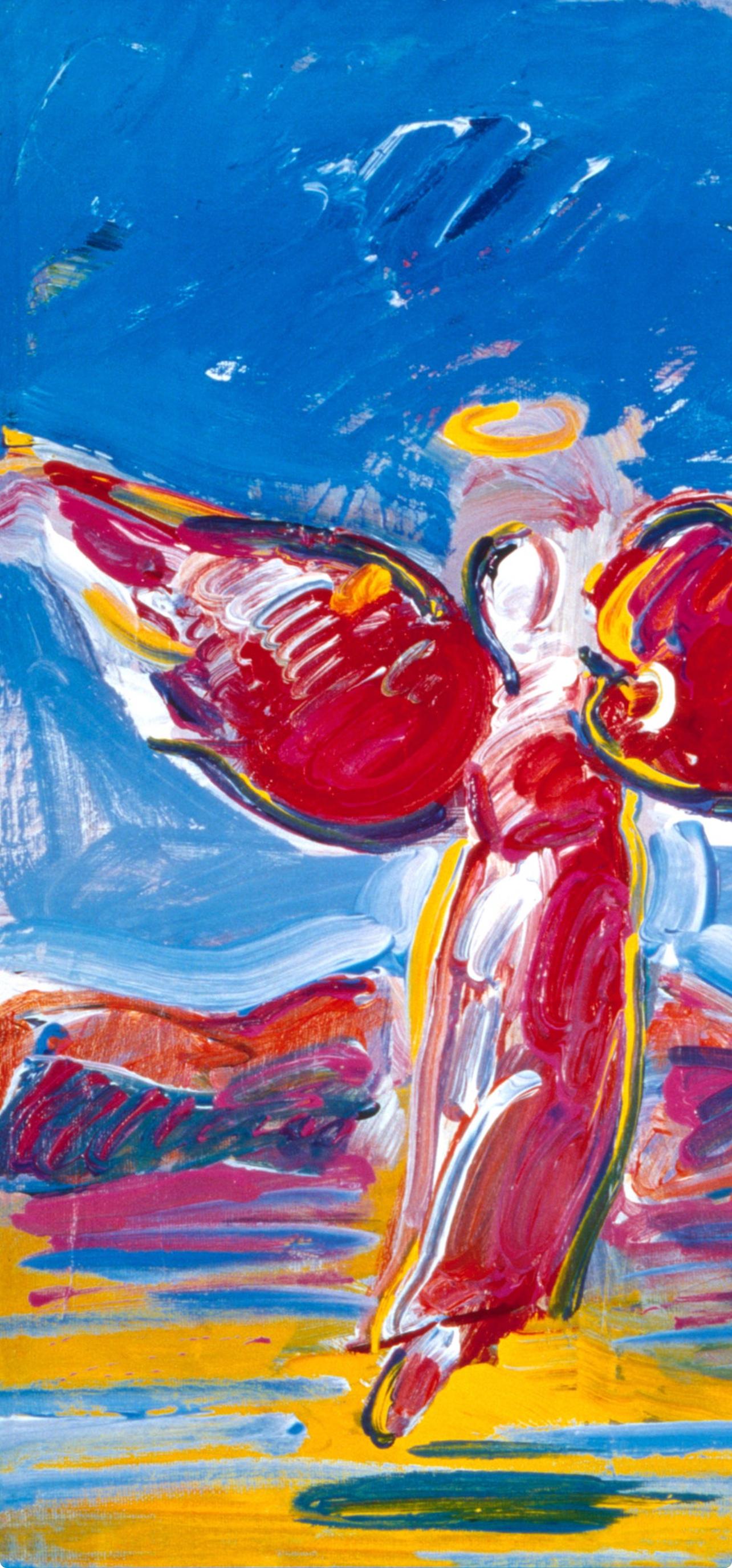 Max, Ascending Angel, Hand Signed, Official Edition, Peter Max (after) For Sale 2