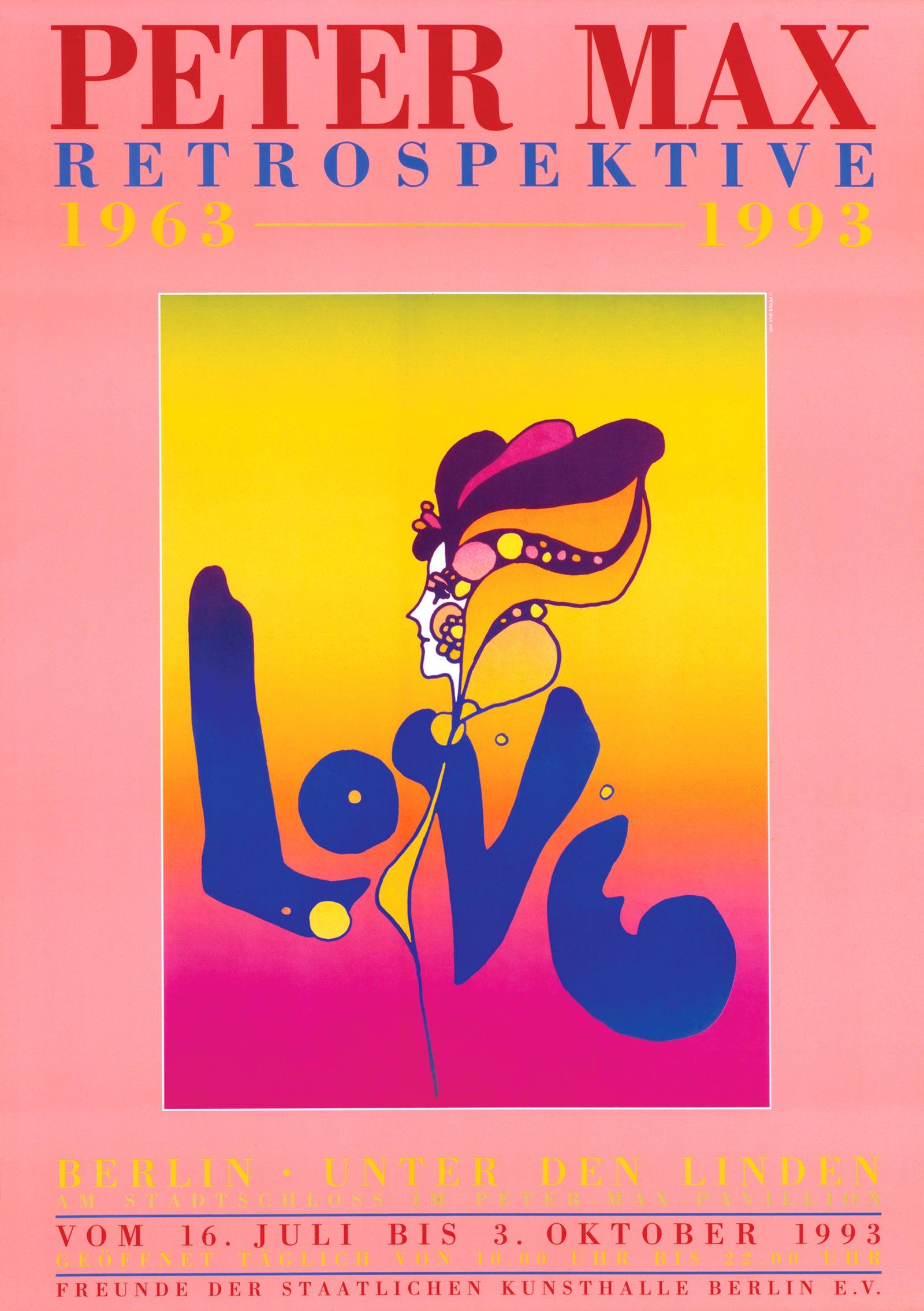 Max, Berlin Love, signé à la main, édition officielle, Peter Max (d'après)
