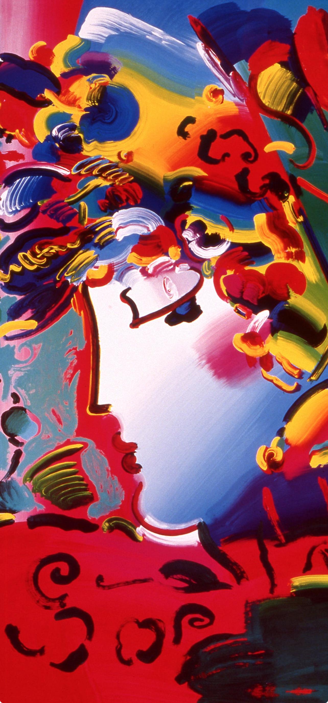 Max, Blushing Beauty II, Hand Signed, Official Edition, Peter Max (after) For Sale 1