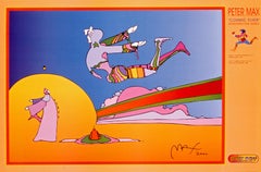Max, Cosmic Flyer, signé à la main, édition officielle, Peter Max (d'après)