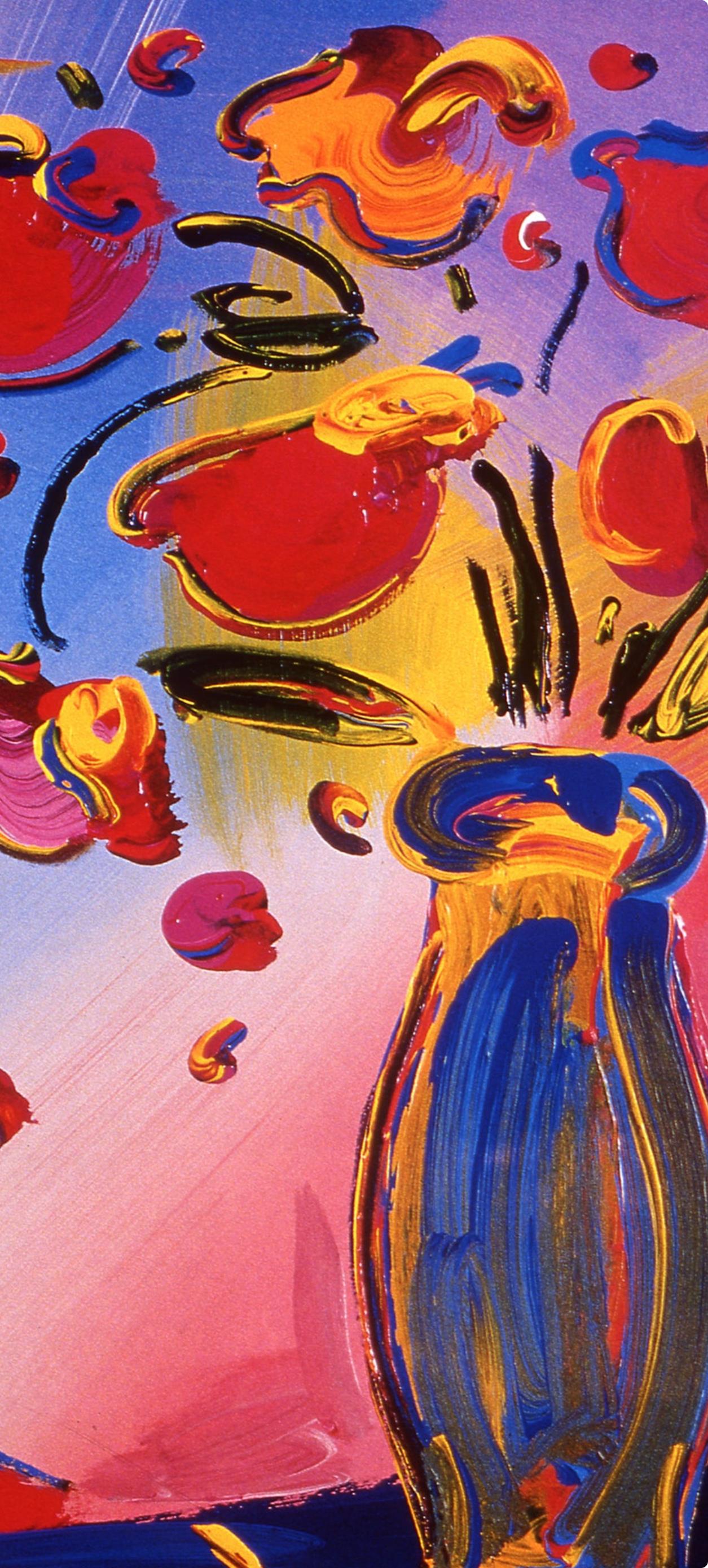 Max, Faciliti-Link Flowers, Hand Signed, Official Edition, Peter Max (after) For Sale 2