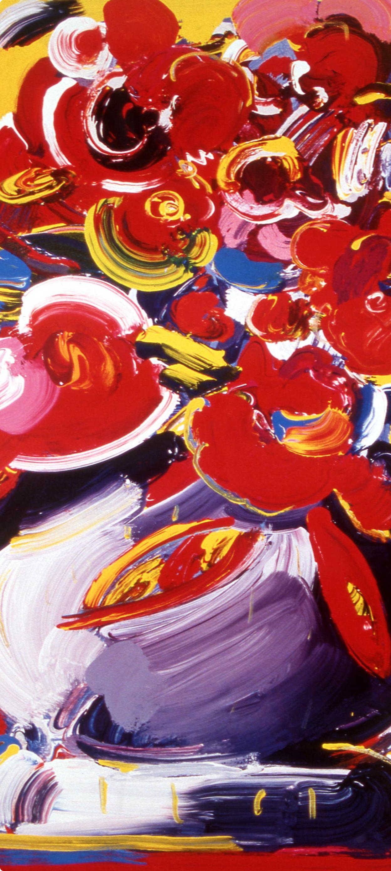 Max, Flowers II - Neo-Fauve, signé à la main, édition officielle, Peter Max (d'après) en vente 1