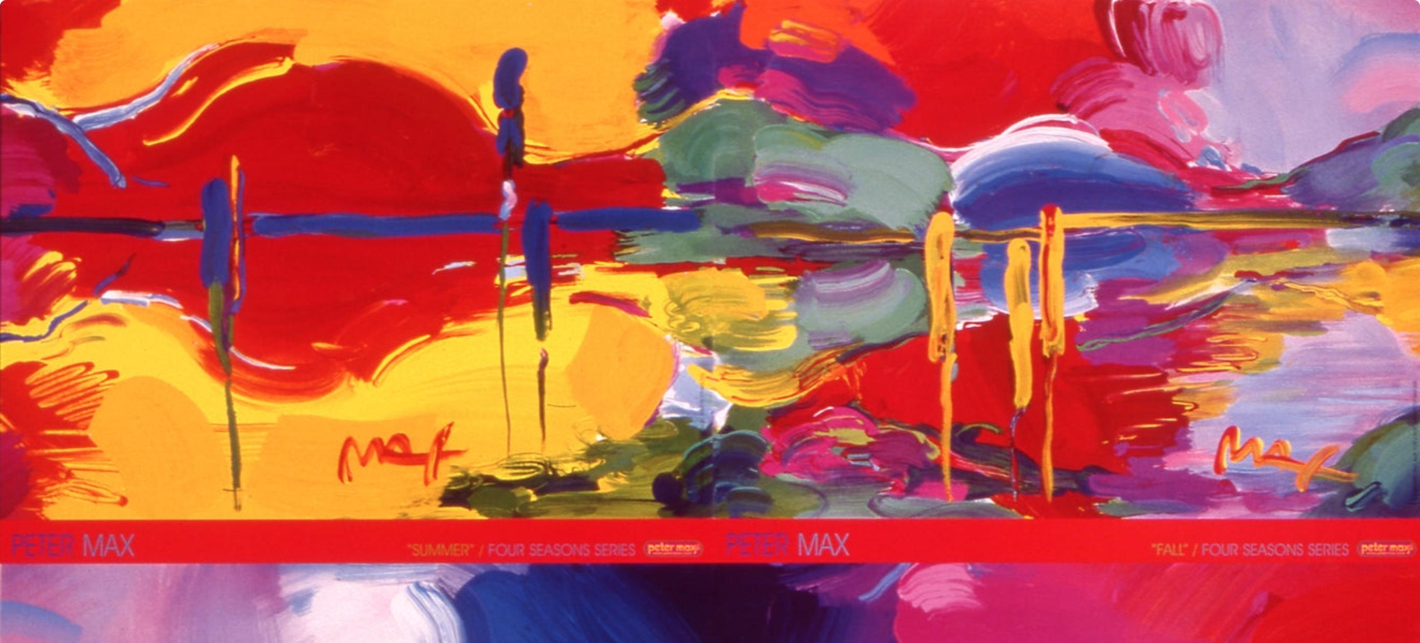 Max, Four Seasons Series, signé à la main, édition officielle, Peter Max (d'après) en vente 1