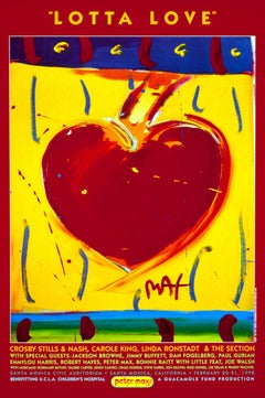 Max, Lotta Love, Hand Signed, Official Edition, Peter Max (after)