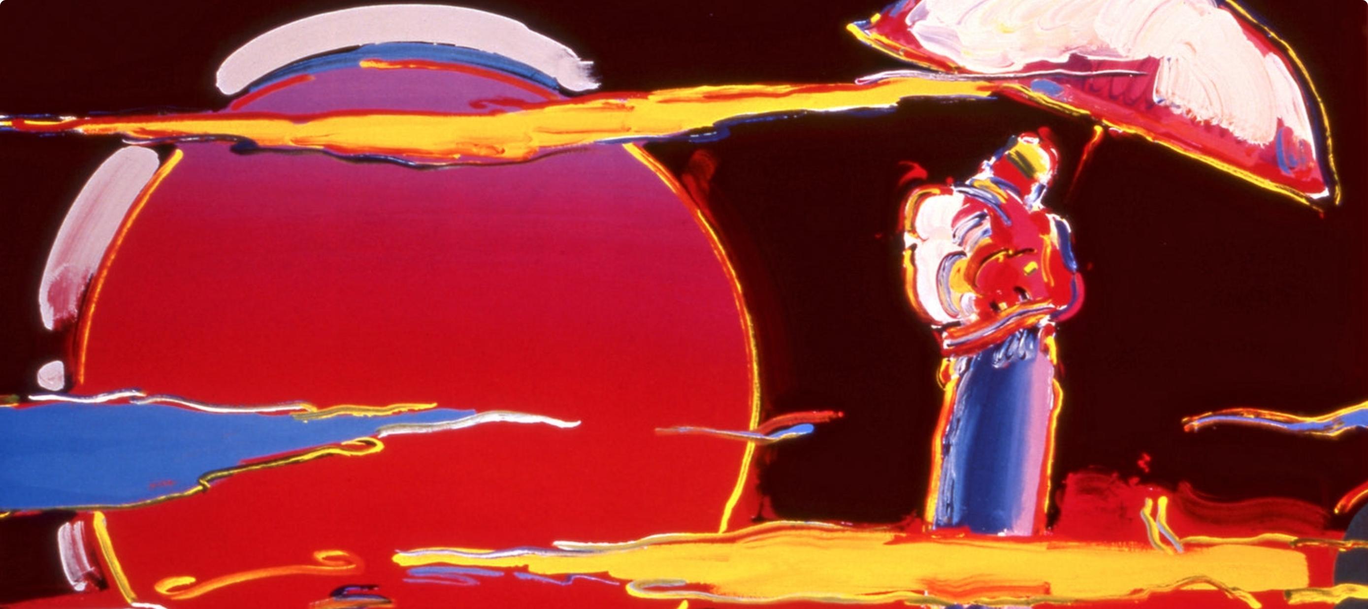 Max, New Moon, Hand Signed, Official Edition, Peter Max (after) For Sale 1
