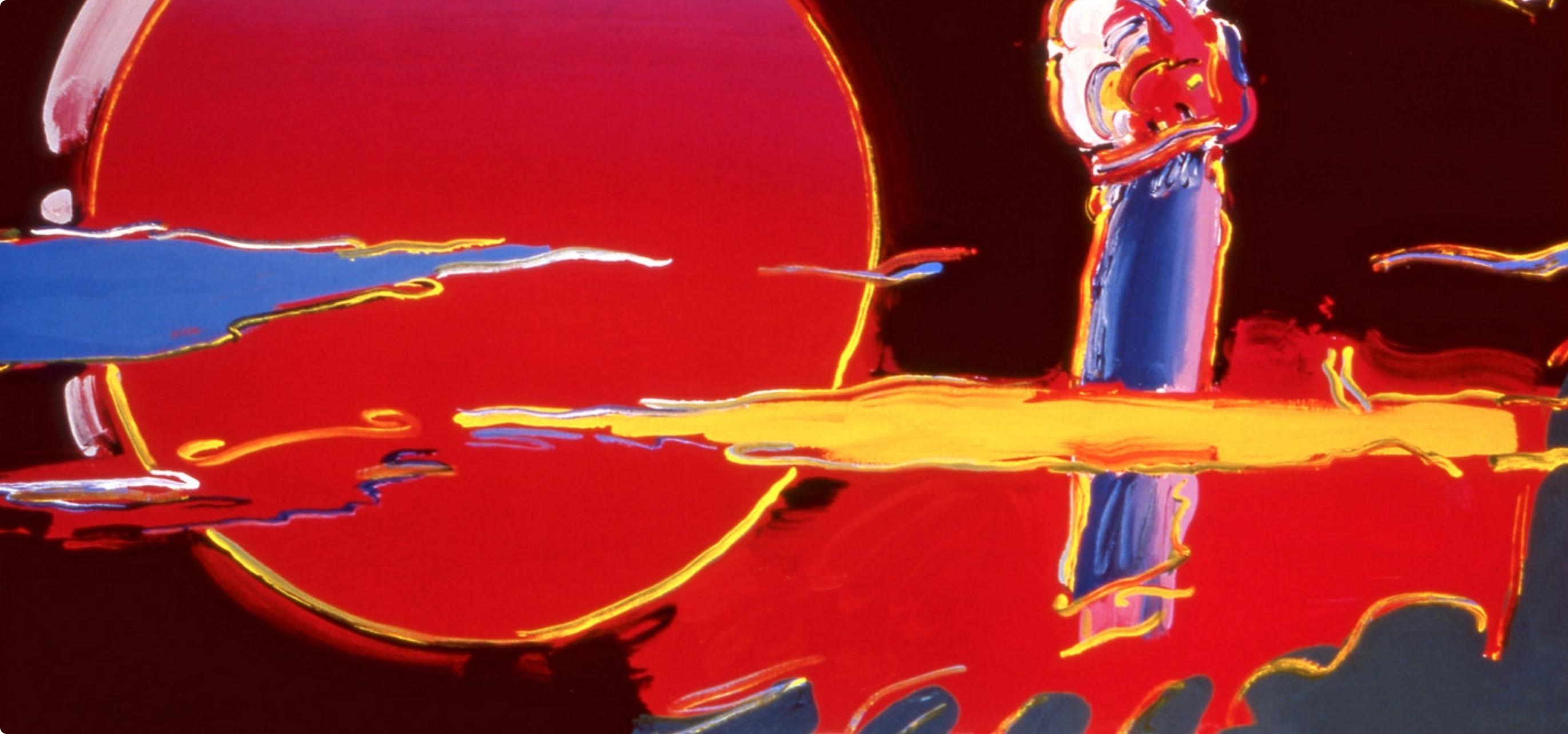 Max, New Moon, Hand Signed, Official Edition, Peter Max (after) For Sale 3