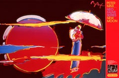 Max, New Moon, firmato a mano, edizione ufficiale, Peter Max (dopo)