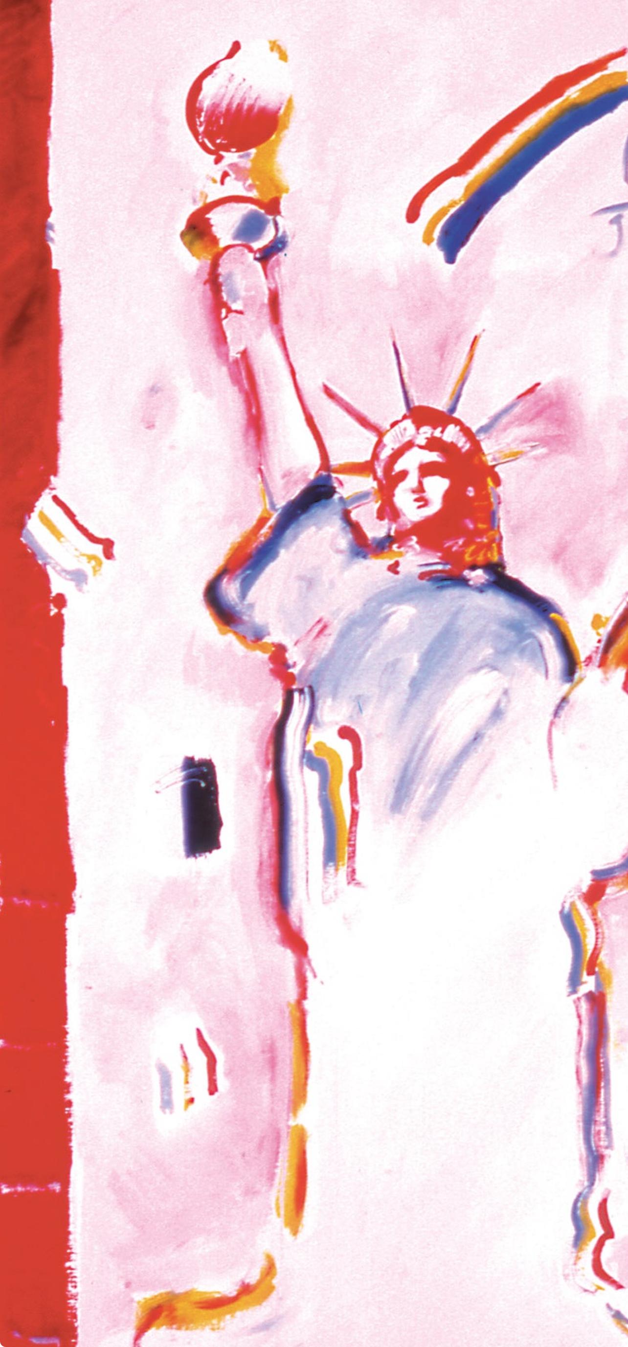 Max, Statue of Liberty II, Hand Signed, Official Edition, Peter Max (after) For Sale 2