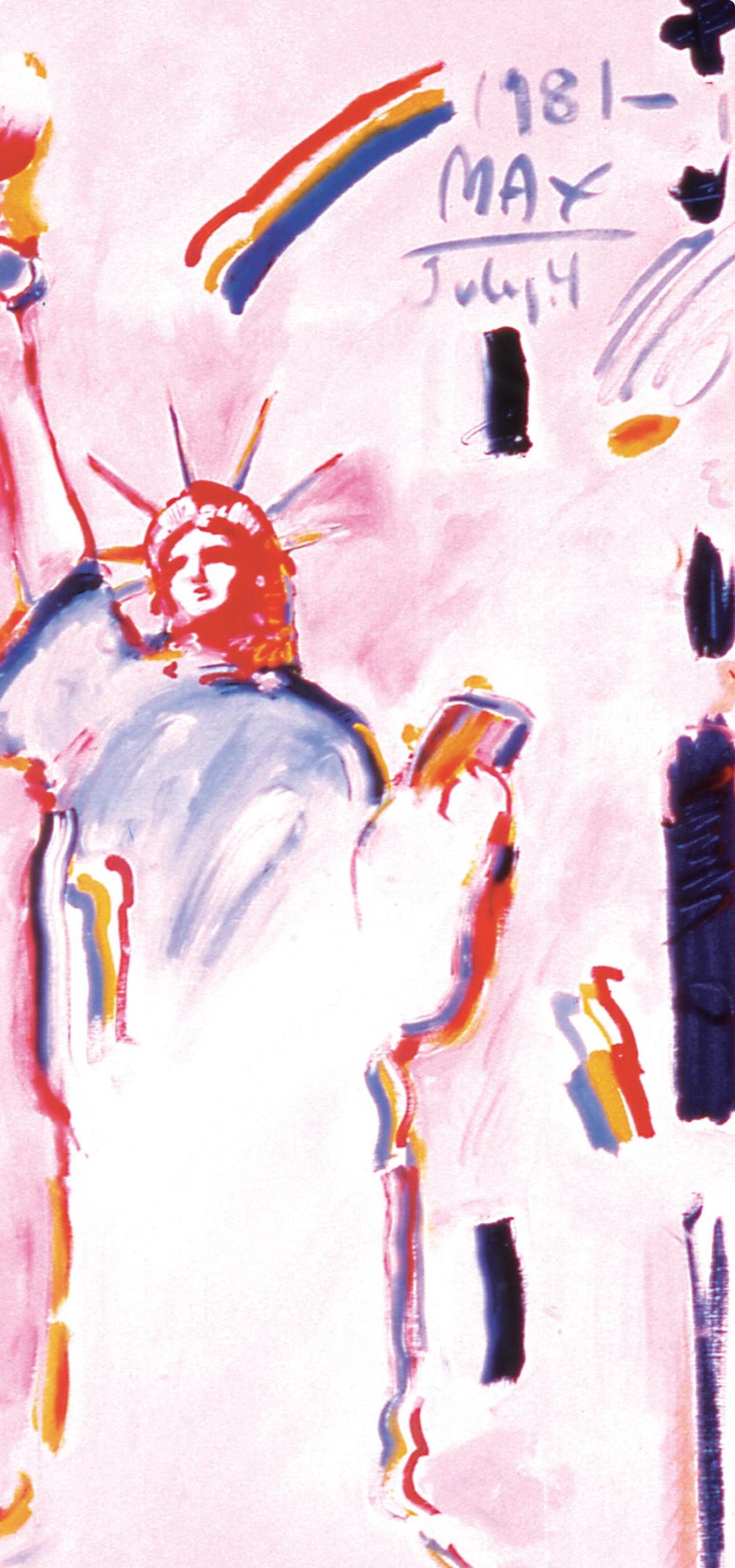 Max, Statue of Liberty II, Hand Signed, Official Edition, Peter Max (after) For Sale 3
