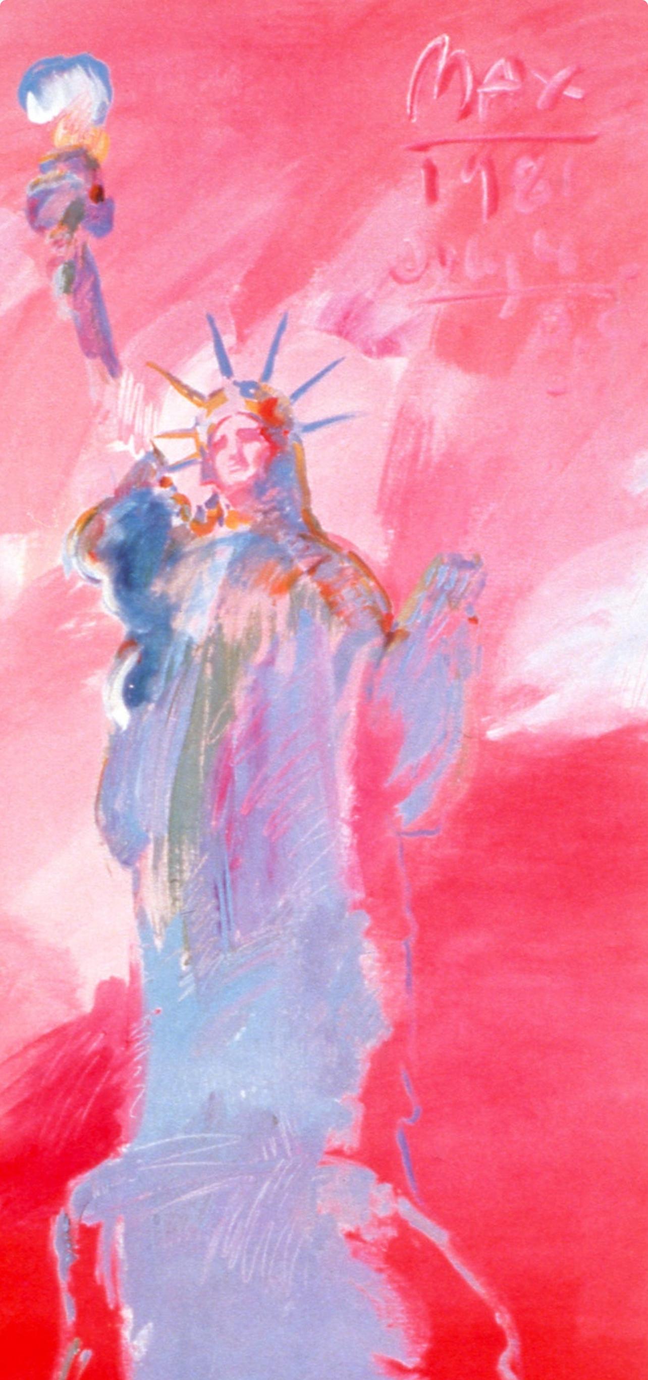 Max, Statue of Liberty V, Hand Signed, Official Edition, Peter Max (after) For Sale 3