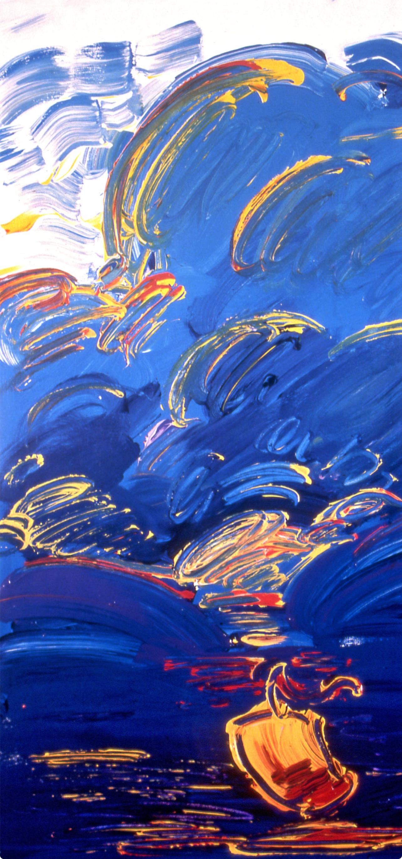 Max, Orage d'été, signé à la main, édition officielle, Peter Max (d'après) en vente 2