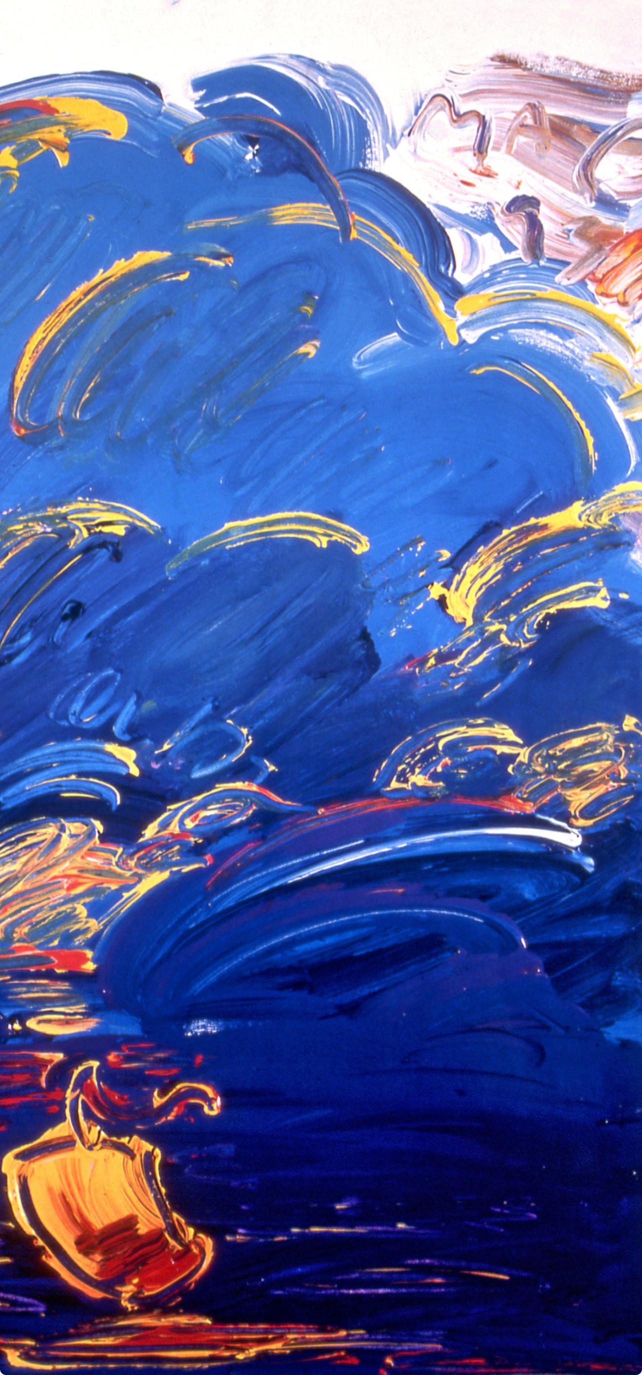 Max, Orage d'été, signé à la main, édition officielle, Peter Max (d'après) en vente 3