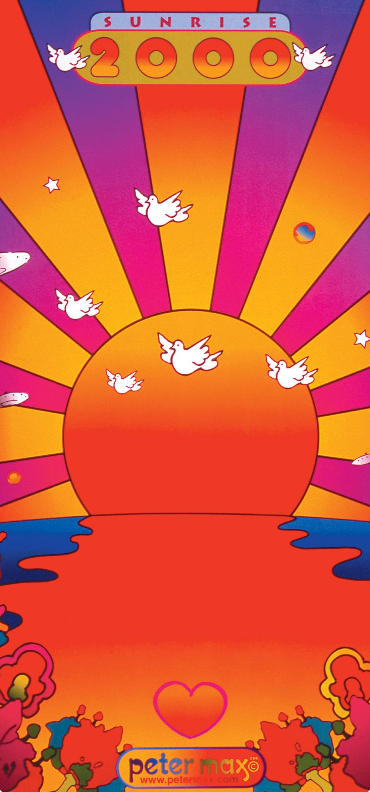 Max, Lever de soleil, signé à la main, édition officielle, Peter Max (d'après) en vente 1