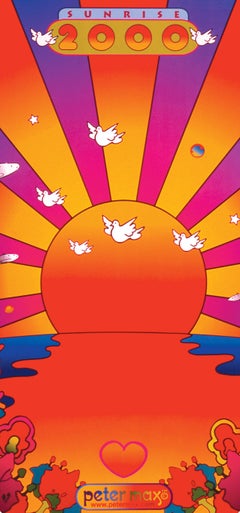 Max, Sunrise, Hand Signed, Official Edition, Peter Max (after)
